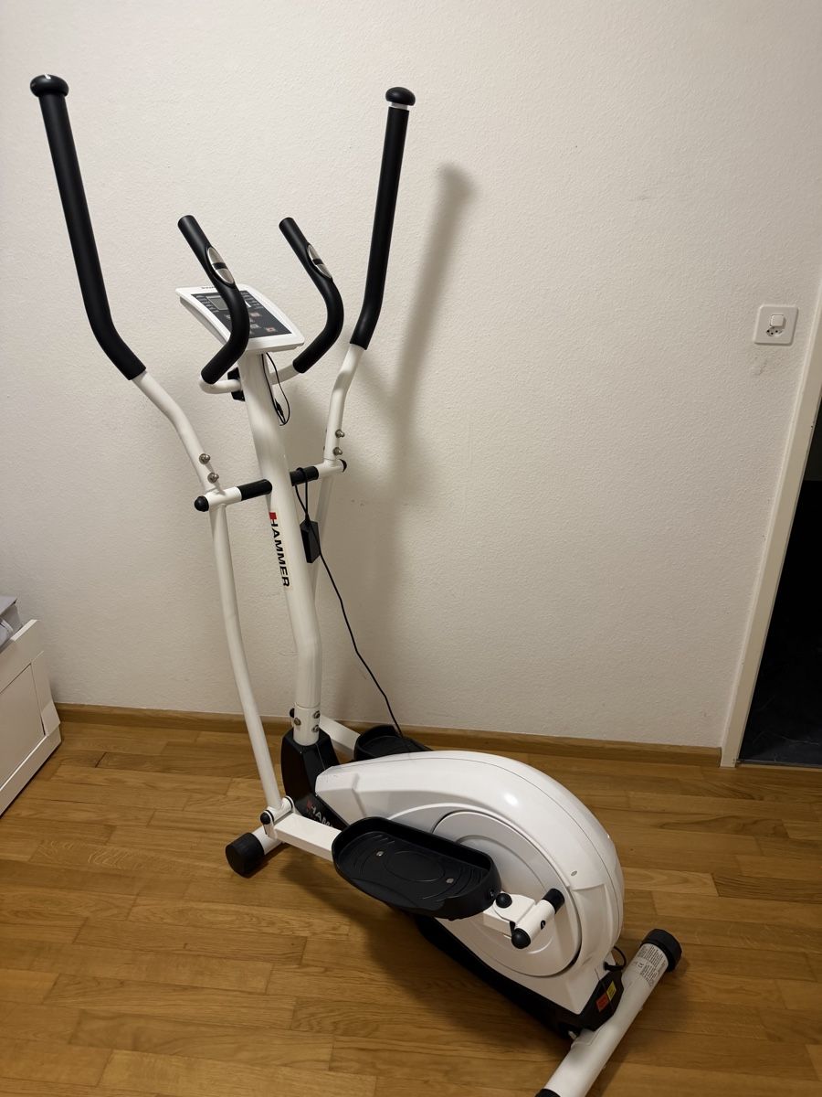Hometrainer: Crosstrainer Hammer, weiss, voll funktionsfähig – Gebraucht aus Füllinsdorf von had_kv5k