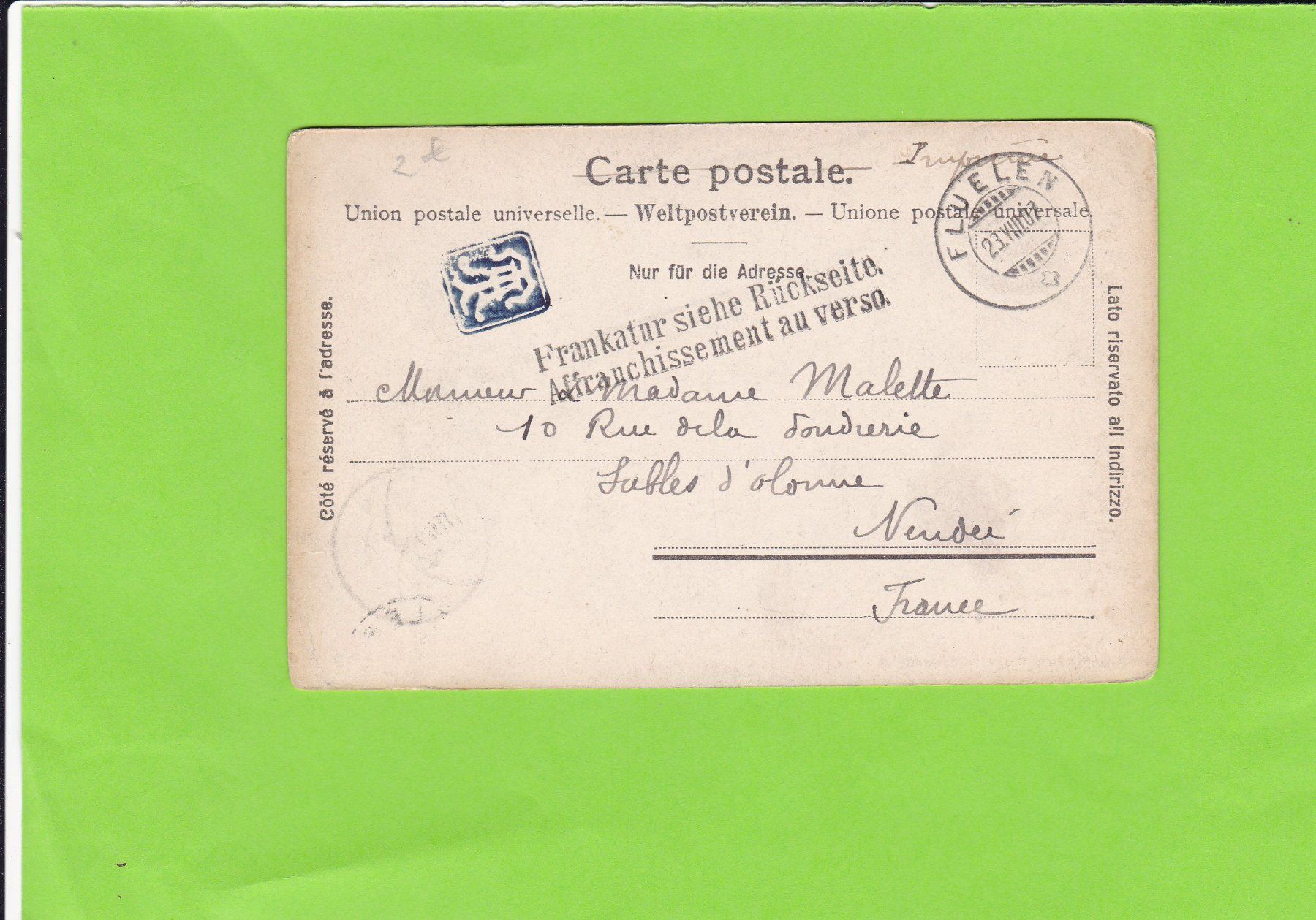 Cartoline postali: Gotthardbahn-Viadukt bei Amsteg – Usato da St. Peterzell venduto da neckertal 1
