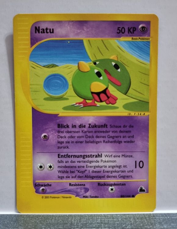 Pokémon Natu Skyridge 80/144 DE ab 1.- (Gebraucht) in Roggwil BE für ...