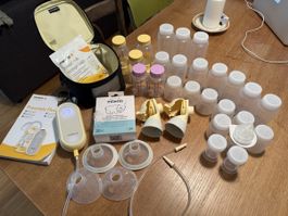 Medela Freestyle Flex Milchpumpe, grosses Zubehörpaket!
