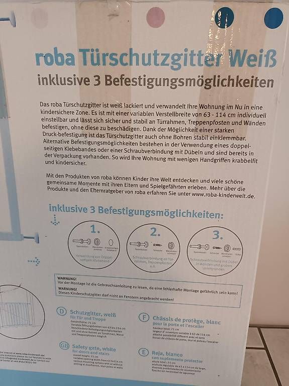 Altro: neues ungebrauchtes Roba-Türgitter, weiss – Usato da Grenchen venduto da jesaja53 1