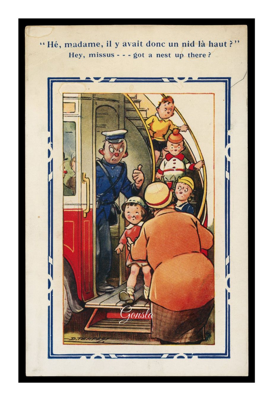 Ansichtskarten: HUMOUR - 1900 "Tramway" Signée Tempest – Gebraucht aus Onex von gonsla01