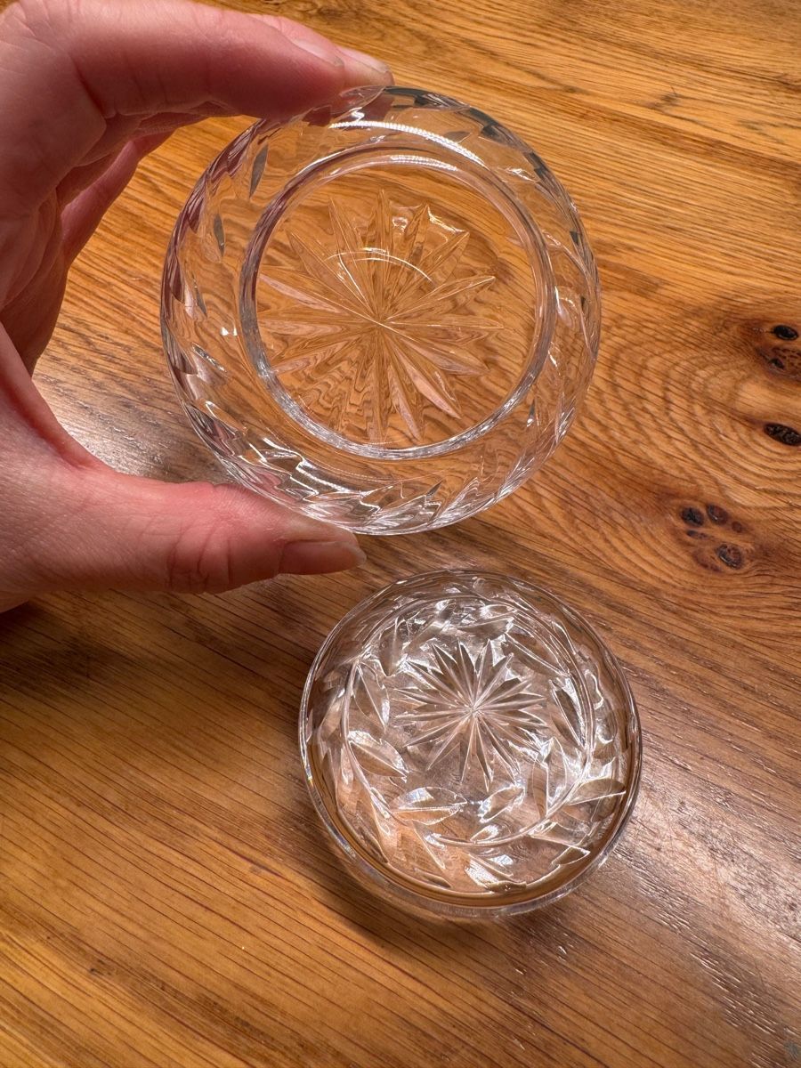 Bicchieri: Vintage Kristall Dose mit Deckel – Usato da Niederbüren venduto da poschti 3