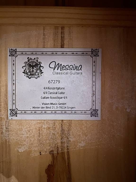 Musikinstrumente: Gitarre "Messina" – Gebraucht aus Vaduz von nin_5rjz 1