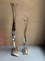 Portacandele set 2 pezzi in metallo