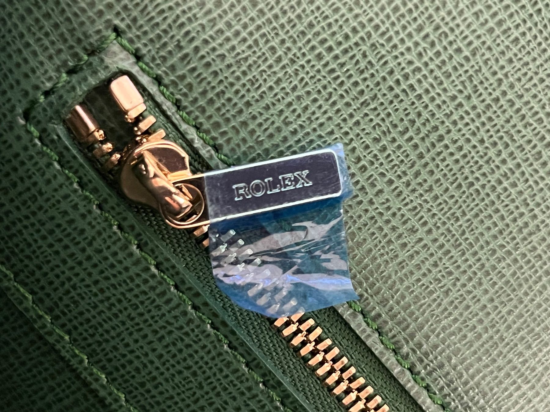 Valigie & Borse: VALEXTRA ROLEX green leather briefcase gold plated locking – Usato da Lugano venduto da LVC 7