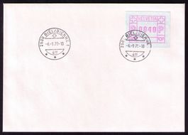 ATM 3_2500 BIEL/BIENNE 1_7.6.79_Portogerechter Orts-FDC !