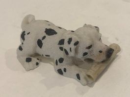 Figurine Chien Dalmatien en porcelaine.