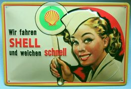 Blechschild 3D-SHELL FRAU