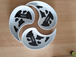 Assiettes apéro déco vache