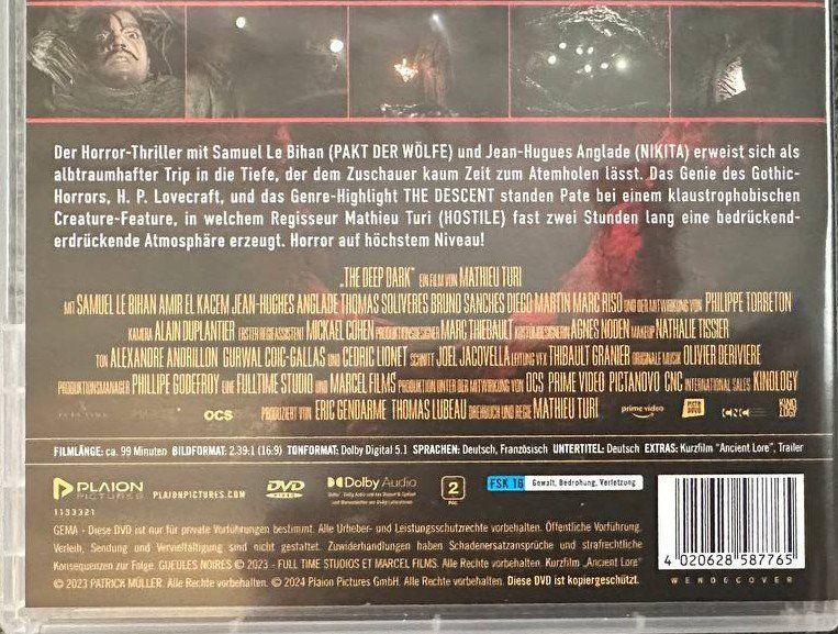 Tutti i DVDs: The Deep Dark - DVD Horror Thriller – Usato da Beringen venduto da Mantafisch1 2