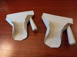 Set mit 2 Pommesschaufeln – grau / Lot de 2 Pelles à frites