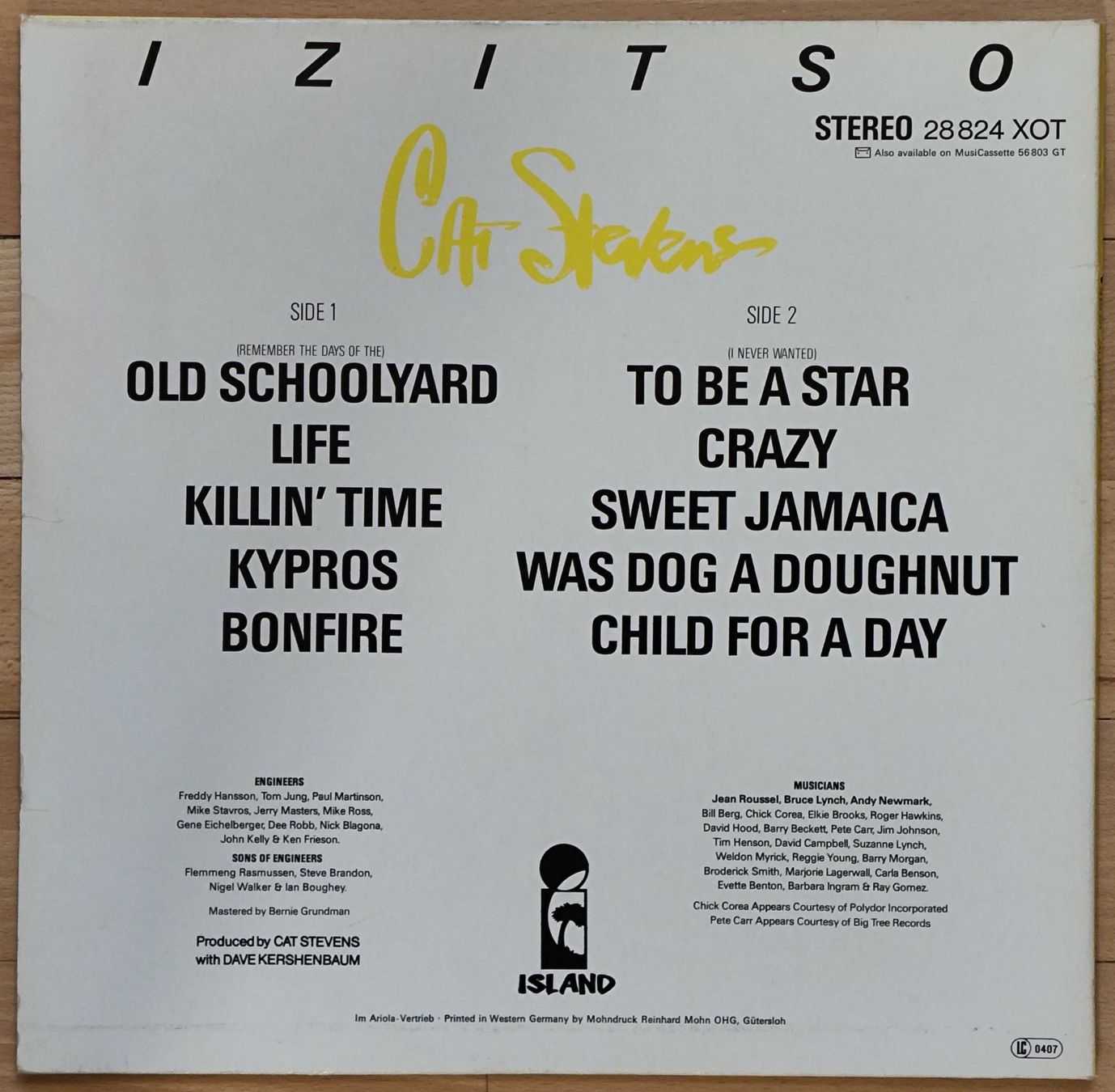 Dischi in vinile: Cat Stevens – Izitso, Vinyl - LP 12" – Usato da Winterthur venduto da sumpfis 1
