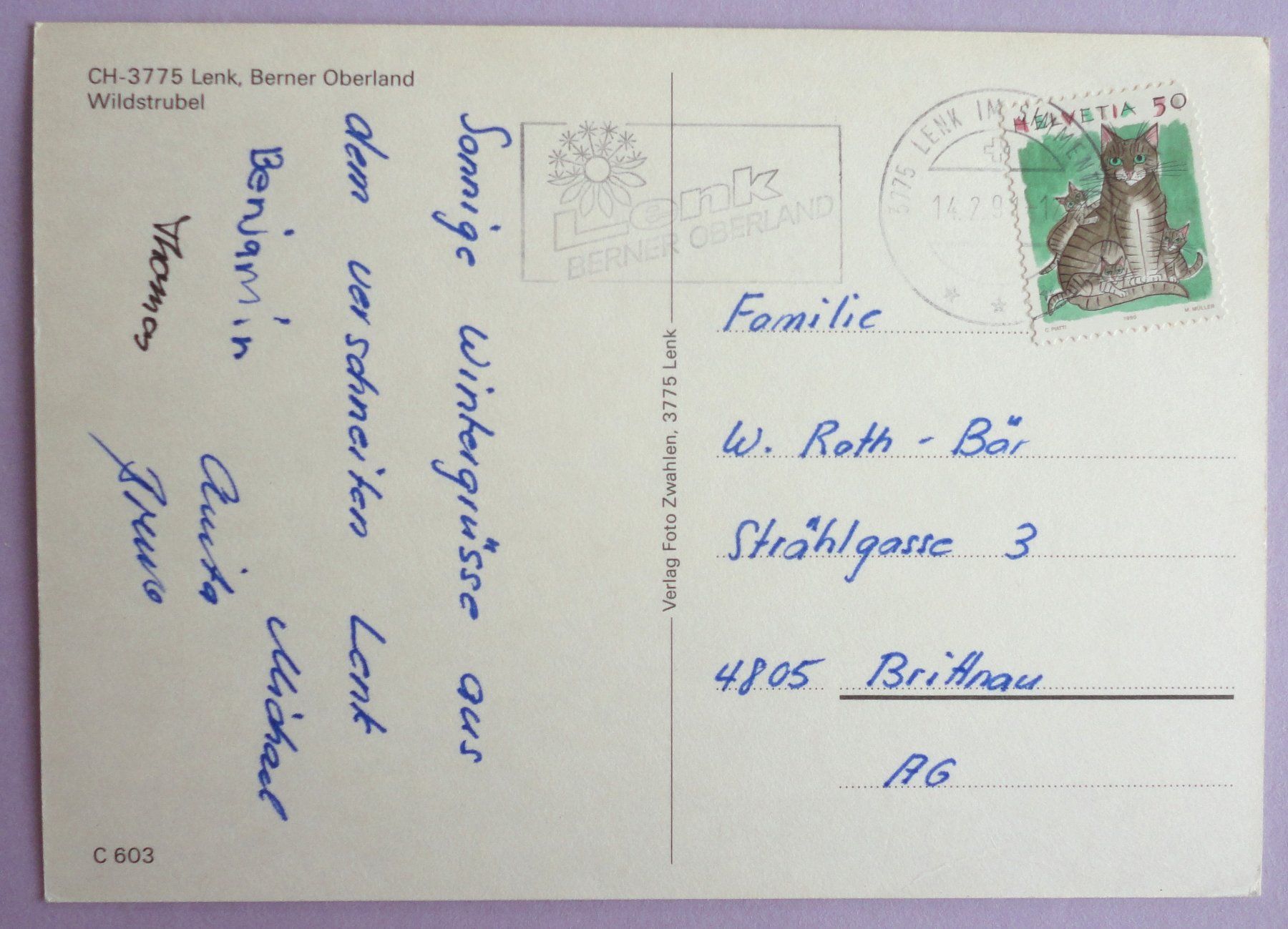 Cartoline postali: Lenk, Berner Oberland – Difettoso da Fétigny venduto da Billy2miny 1