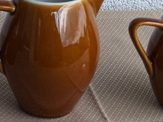 Rössler Caraffe: Rössler Milchkrug 0.5 l, braun – Usato da Altikon venduto da Fadb 1