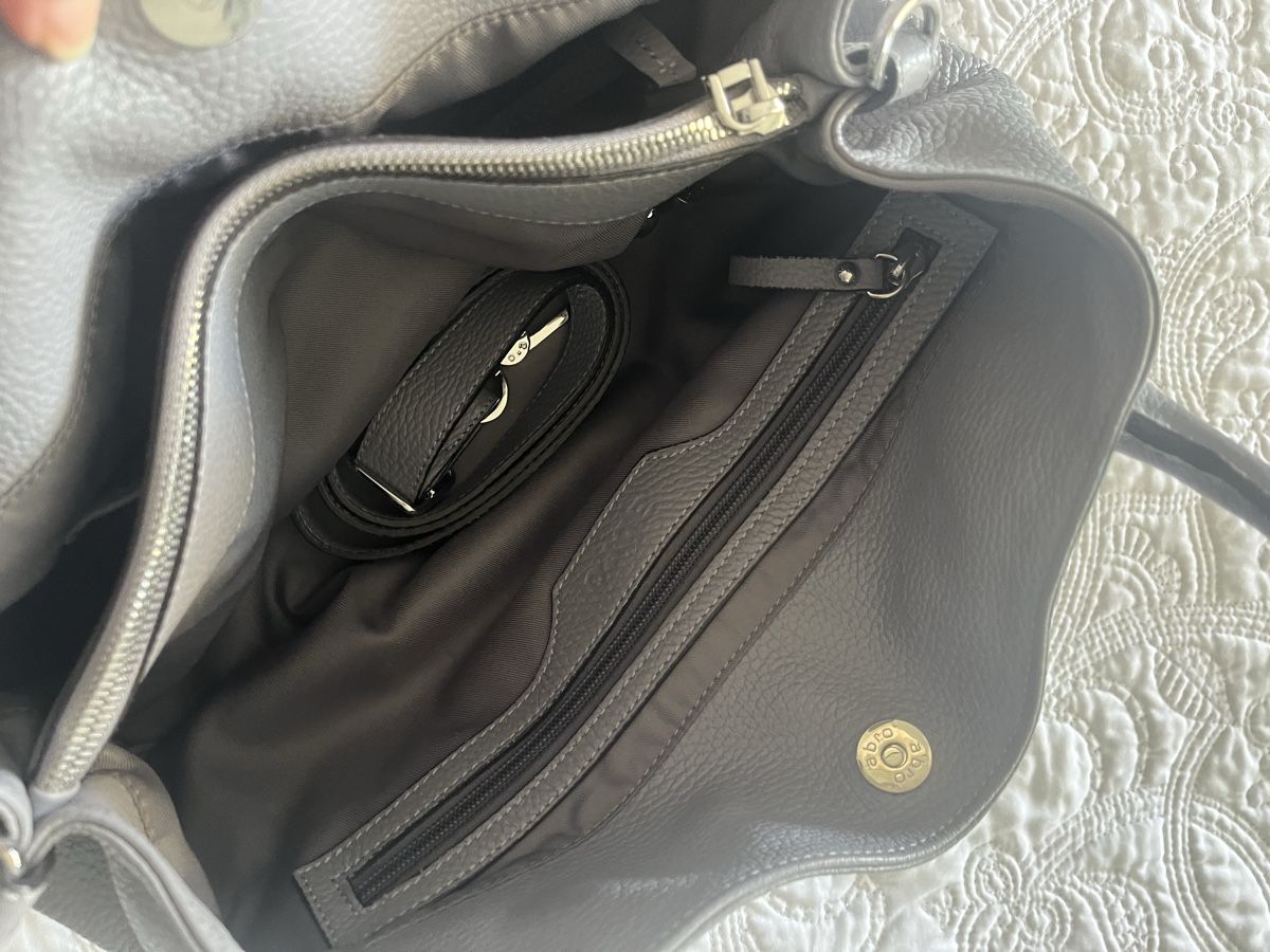 Abro Sacs femmes: Abro Handtasche Leder grau – Neuf (Voir description) à Luzern par CarpeLU 3