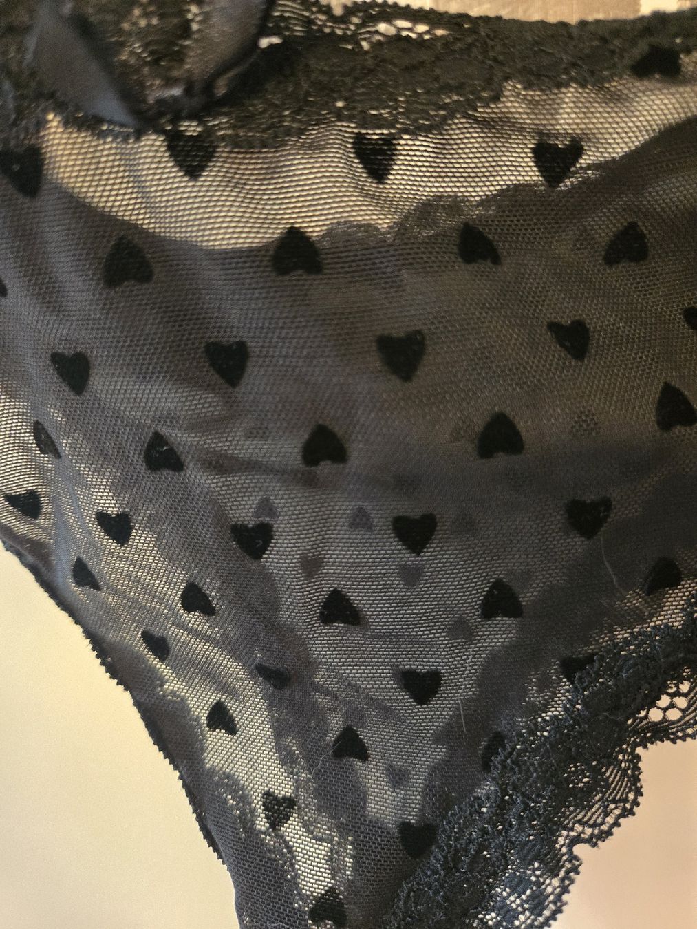 Altra biancheria intima: 3er Set Mesh-Panty mit Herzen, Grösse L – Usato da Dübendorf venduto da Timulka 2