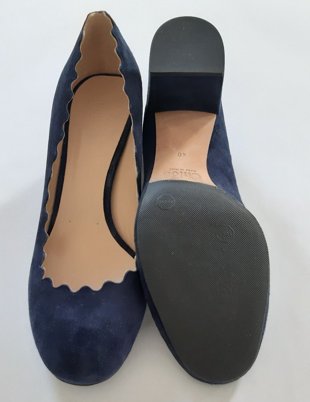 Chloé Scarpe da donna: Chloé Pumps Gr. 40 blau Velourleder – Nuovo (secondo la descrizione) da Rupperswil venduto da jur_5ywx 1