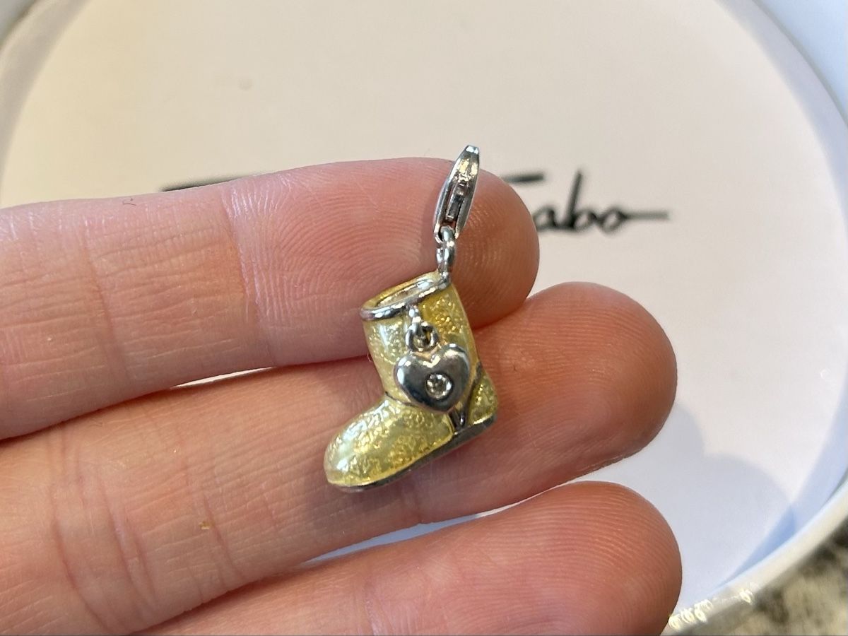 Thomas Sabo Ciondoli: Thomas Sabo Charm UGG Boot mit Herz 💛 925er Silber – Usato da Itingen venduto da Kiiwi03 5
