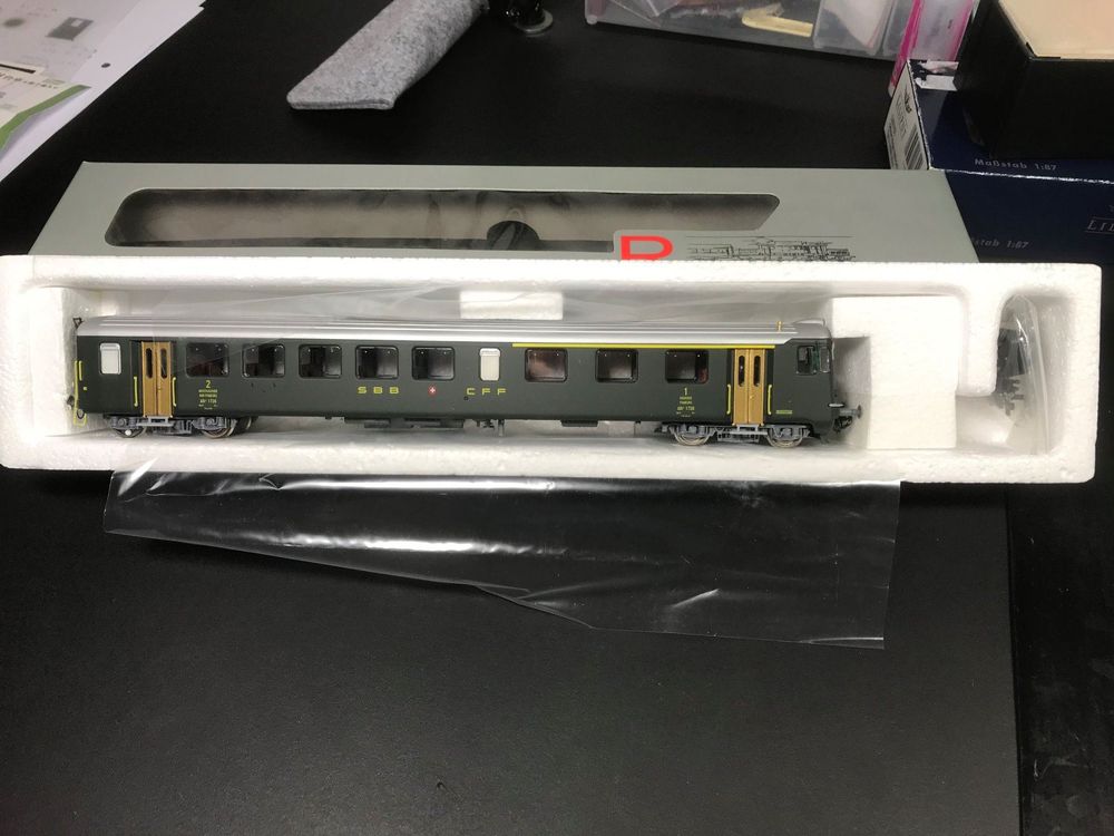 RAIL TOP MODELS Ho,Voiture De Commande ABT 4 n 1726 SBB CFF
