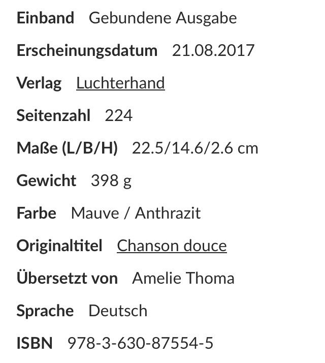 Libri: Leila Slimani: Dann schlaf auch du – Nuovo (secondo la descrizione) da Buchs AG venduto da Allerleis 2