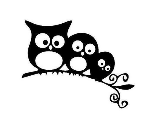 Sticker: Sticker Eule Farbe Schwarz – Nuovo e nell'imballaggio originale da Walenstadt venduto da emynmuil1
