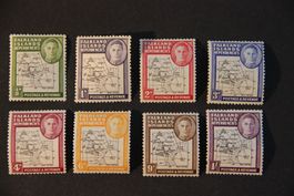 Falkland Dependencies 1946 - George VI - Map (thick)*/**
