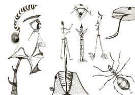 Surreale Zeichnung: The ant