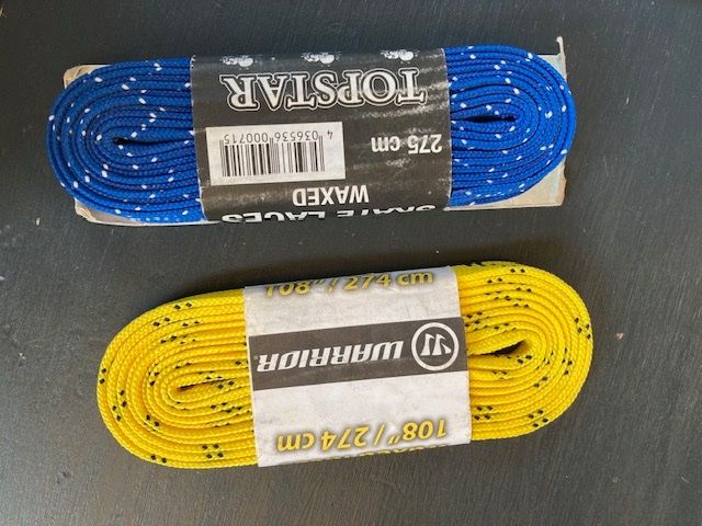 Pattini da ghiaccio: Schlittschuhschnürsenkel gewachst blau – Usato da Bern venduto da belawoda 1