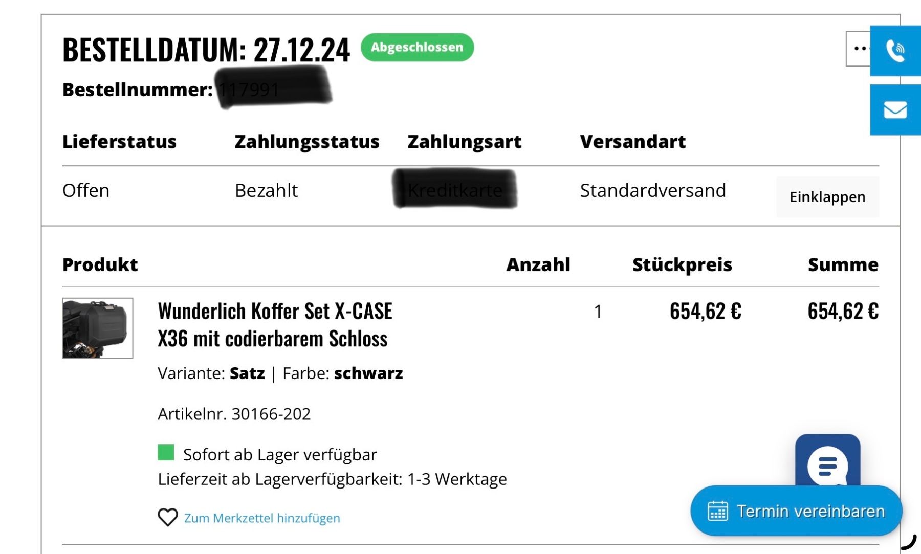 Reisekoffer: Wunderlich Koffer Set X-CASE X36 mit codierbarem Schloss - S – Neu (gemäss Beschreibung) aus Grenchen von Baatli 4