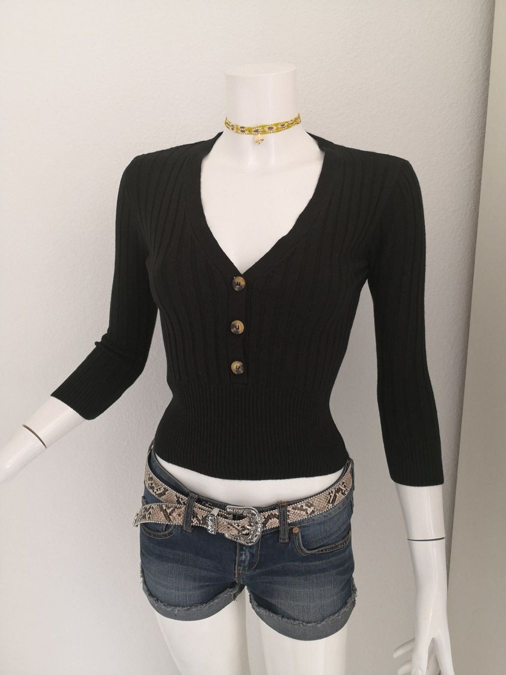 Mango Maglioni & Felpe: 🤩MANGO STRICK PULLOVER SCHWARZ & KNÖPFE NEU & D&G P. – Nuovo (secondo la descrizione) da Olten venduto da Naja-Twins-Twins