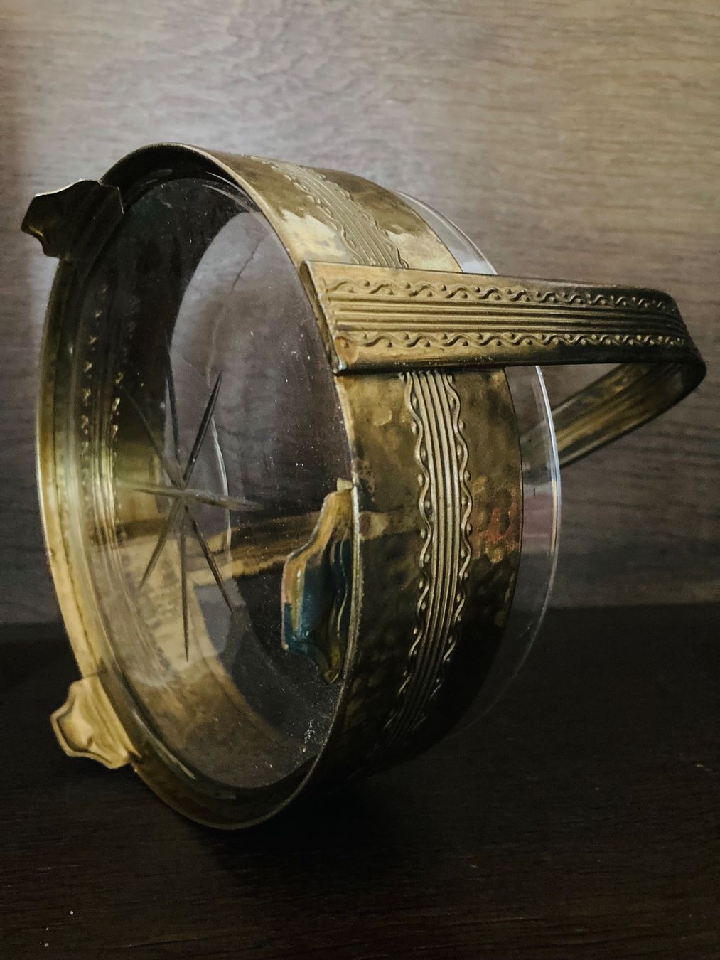 Bicchieri: Antike Schale mit Original Glaseinsatz – Usato da Einsiedeln venduto da Fundgrube59 4