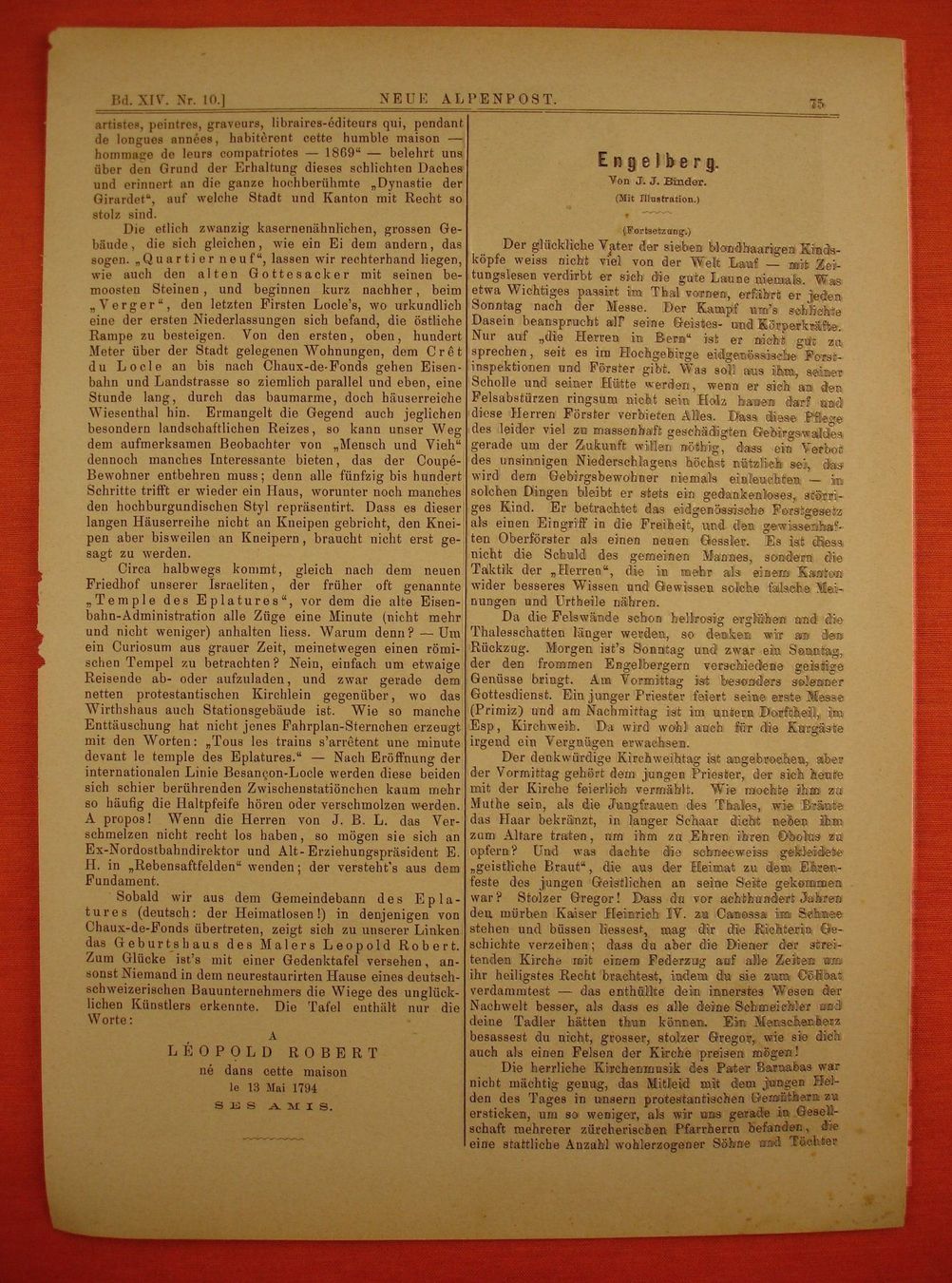 Grafiken & Lithographien: TITLISGIPFEL, LITHOGRAPHIE 1881 – Gebraucht aus Grüningen von Kartensammler 4