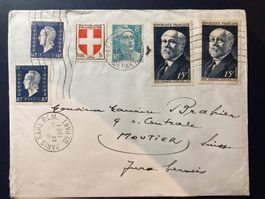 2 lettres Françe 1948 / 1951