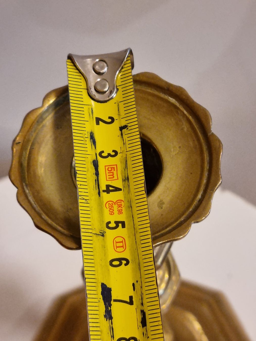 Kerzenständer: Vintage Messing Kerzenständer 24 cm achteckig – Gebraucht aus Scharnachtal von devin03 9