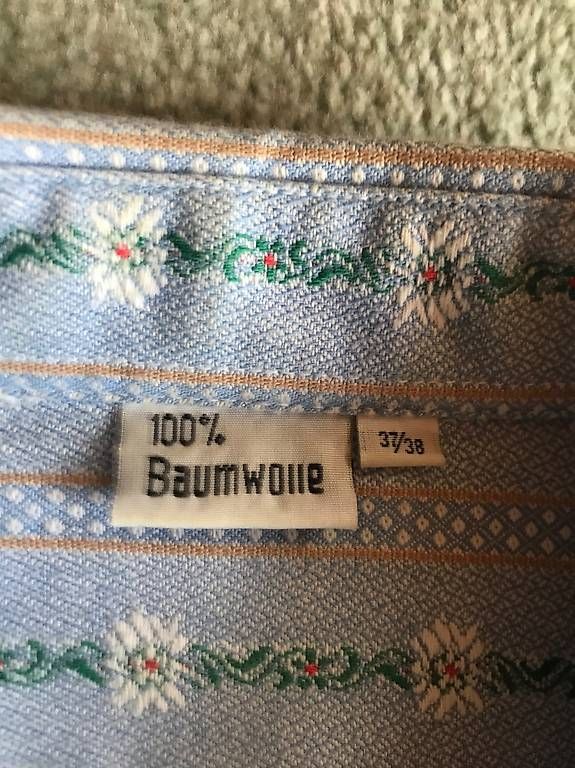 Camicie: Edelweisshemd Langarm Gr.37/38 – Usato da Speicher venduto da Mugge3 1