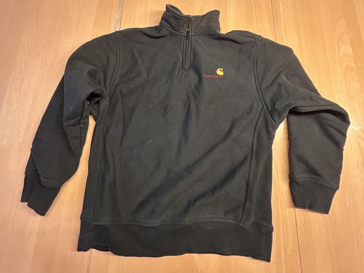 Carhartt Pulls & Sweat-shirts: Carhartt Half-Zip Pullover / Sweatshirt Dunkelgrün (S) – Neuf (Voir description) à Sempach par nic_w57b