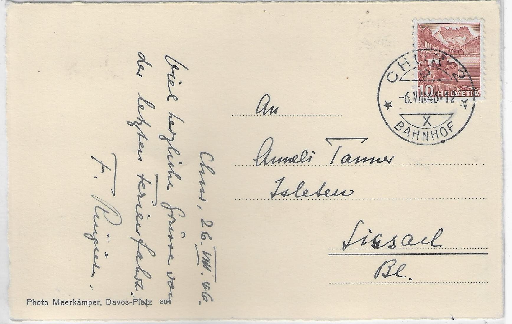 Cartoline postali: Braunvieh - 2 Kühe vaches cows – Usato da Ettingen venduto da Kartenplanet 1