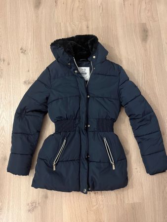 Tolle Winterjacke Mädchen, tailliert, Gr.158, dunkelblau