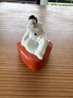 Porzellan Dose Clown Motiv 10cm H gebraucht