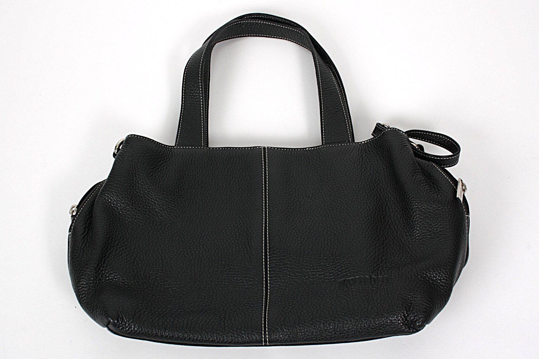 Navyboot Taschen für Damen: NAVYBOOT Leder Handtasche in Schwarz – Gebraucht aus Zollikofen von Restwert_Zollikofen