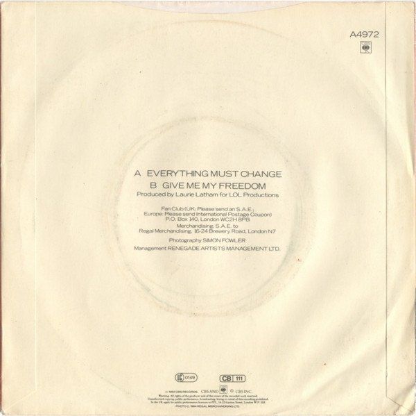 Schallplatten: Young Paul: Everything Must Change 7" – Gebraucht aus Steinhausen von Vilivinili 1