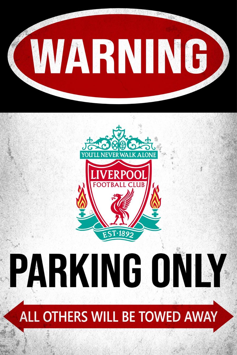 Insegne: Blechschild Liverpool Parking Only Anfireld Road Englisch – Nuovo e nell'imballaggio originale da Dättlikon venduto da easythings
