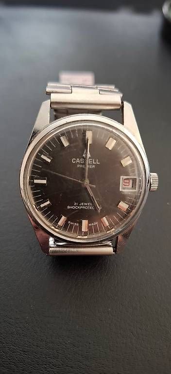 Uhren: Vintage CASTELL PREMIER Armbanduhr – Gebraucht aus Bottmingen von veroda01