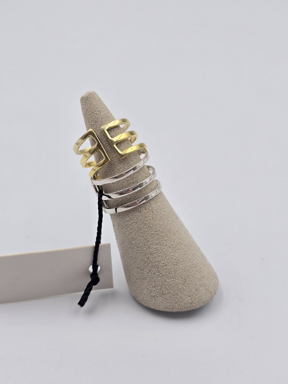 Anelli: 2er Set Ring Silber 925 Gr. 47 – Nuovo e nell'imballaggio originale da Zug venduto da gold.schmuck