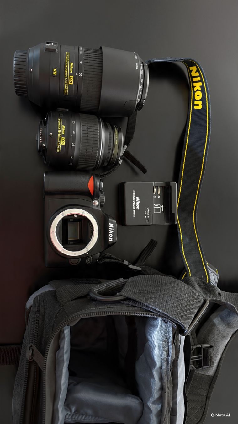 Nikon Appareil photo: Nikon D60 DSLR Camera. Complete Kit with 2 Lenses – D'occasion à St-Légier-Chiésaz par cci_skc8