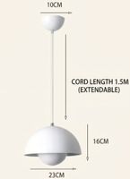 23 cm Lampe suspendue moderne style Nordique en métal