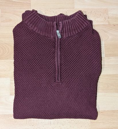 BPC Sweatshirt mit Reissverschluss rot