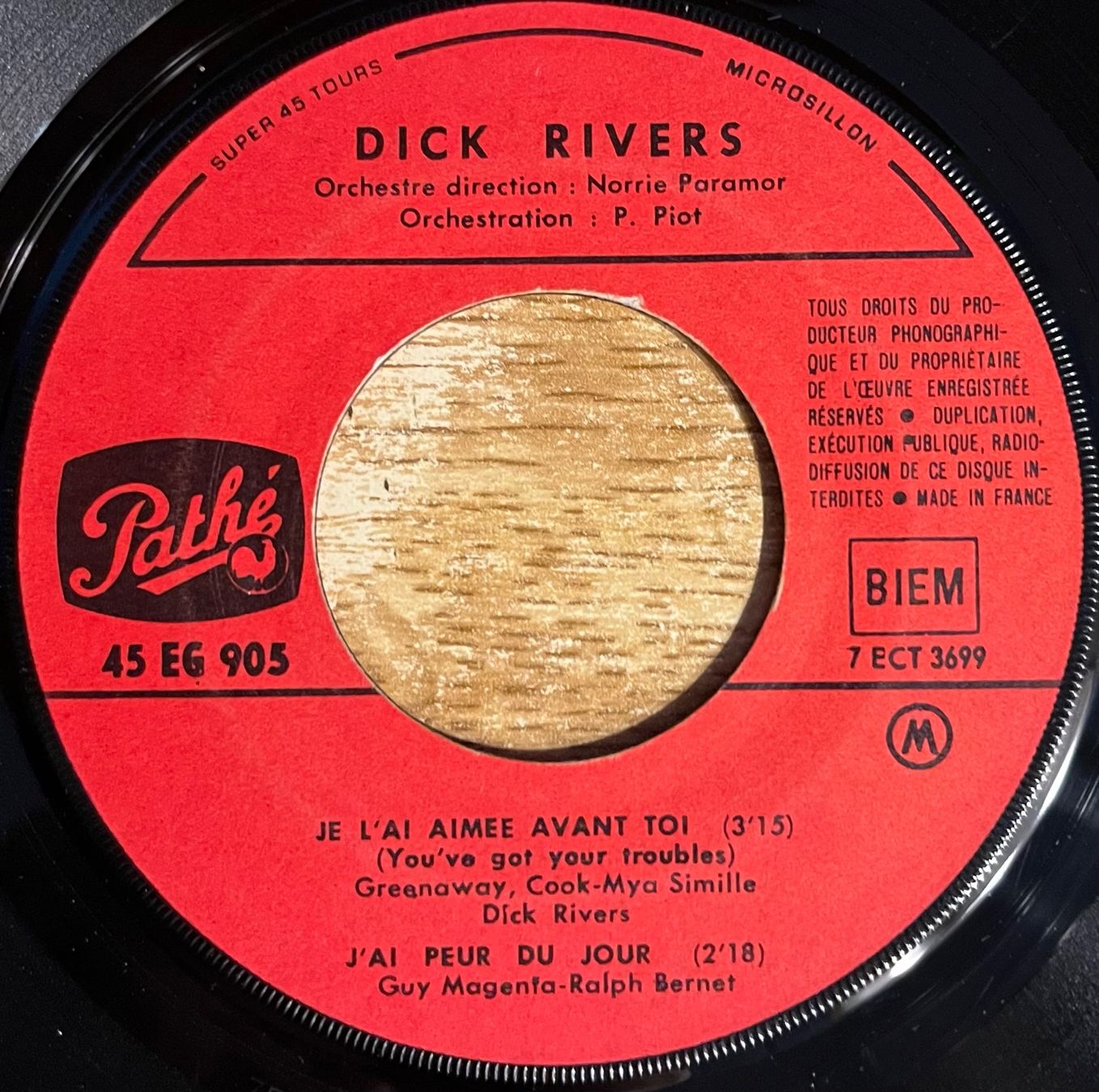 Schallplatten: DICK RIVERS - DICK – Gebraucht aus Bussigny von vinyl-pas-cher 2