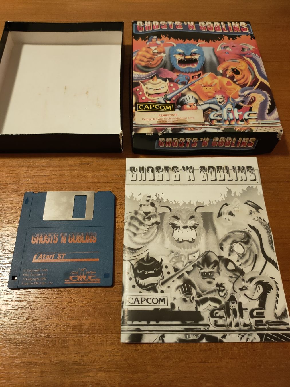 Spiele: RAR# ATARI ST/STE Game GHOSTS 'N GOBLINS 1990 ! CIB SELTEN ! – Gebraucht aus Gossau SG von Samus8